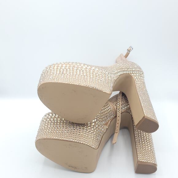 Steve Madden Skyrise-R Pumps beige women's size 8 - Picture 5 of 9